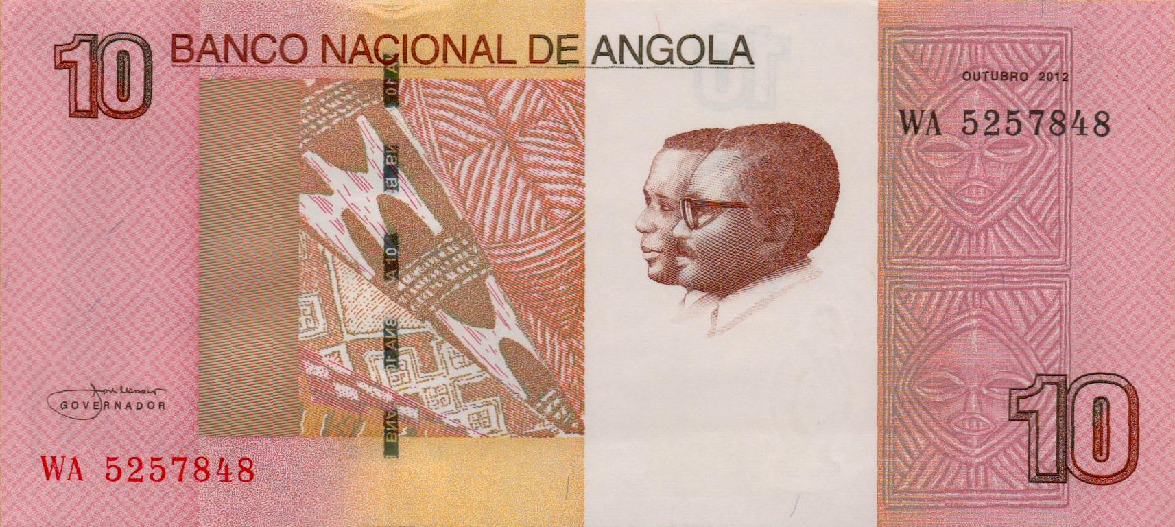 Angola 10 2012 UNC P-151B